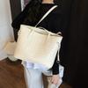 Large Capacity Tote Bag Women's New Fashion Solid Color Casual Shoulder Armpit Bag