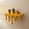 Stable Drip Floating Shelf 3D Printed Wall-Mounted Display Stand Melting Wall Shelf  Living Room
