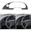 Speedometer Trim for Ford Mustang 2001-2004 Carbon Fiber Accessories Black | Soft Carbon Fiber Interior Stickers for 2001 2002 2003 2004 Left-Hand