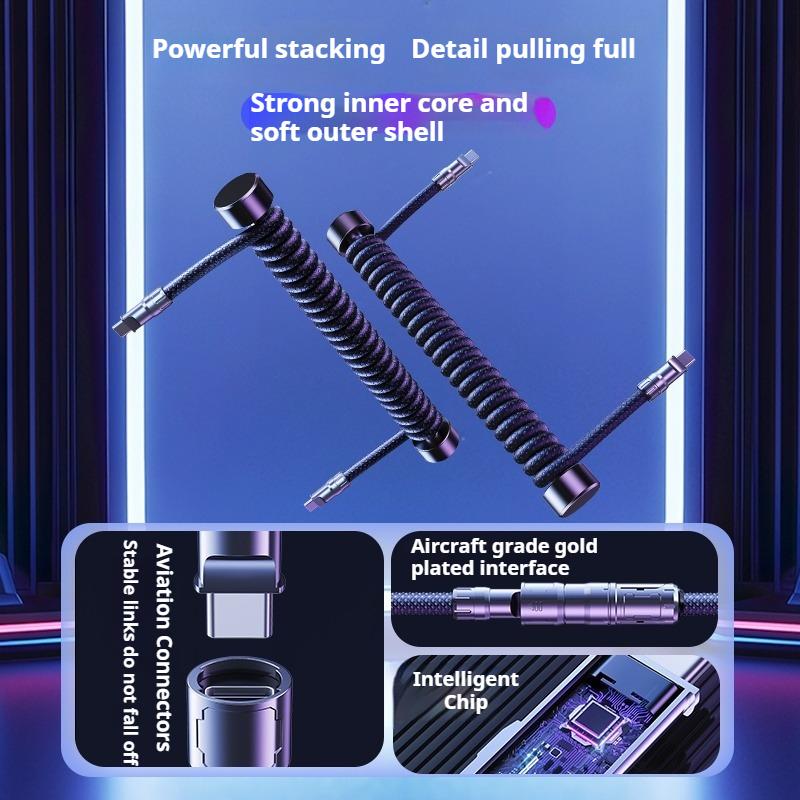 Oatsbasf Mechanical Keyboard Cable Type-C To Type-C USB To Type-C Charging & Transmission Aviation Plug Cable for Game Keyboard