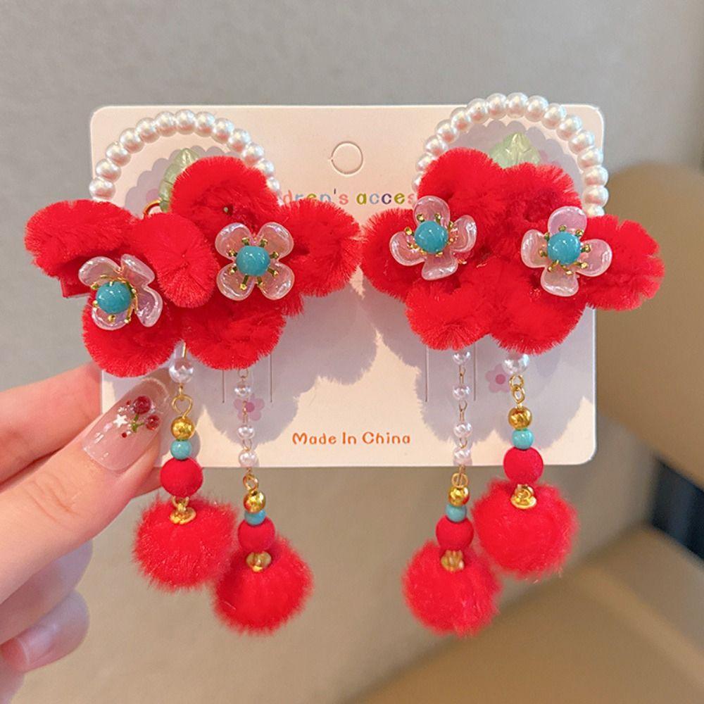 Hanfu Headwear Children's New Year Hairpin Tang Suit Ancient Style Hair Clip  Winter