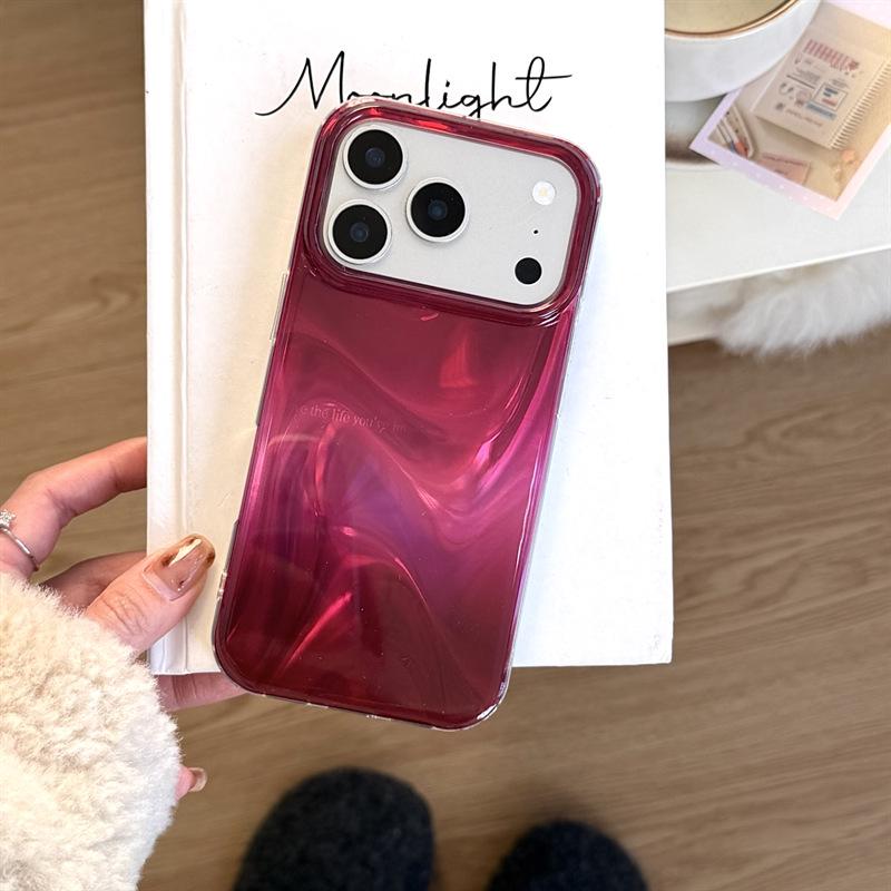

Drop-Proof Double Layer Burgundy Gradient Case for iPhone 14/13 and Apple 17/16/15 Pro Max iPhone 14