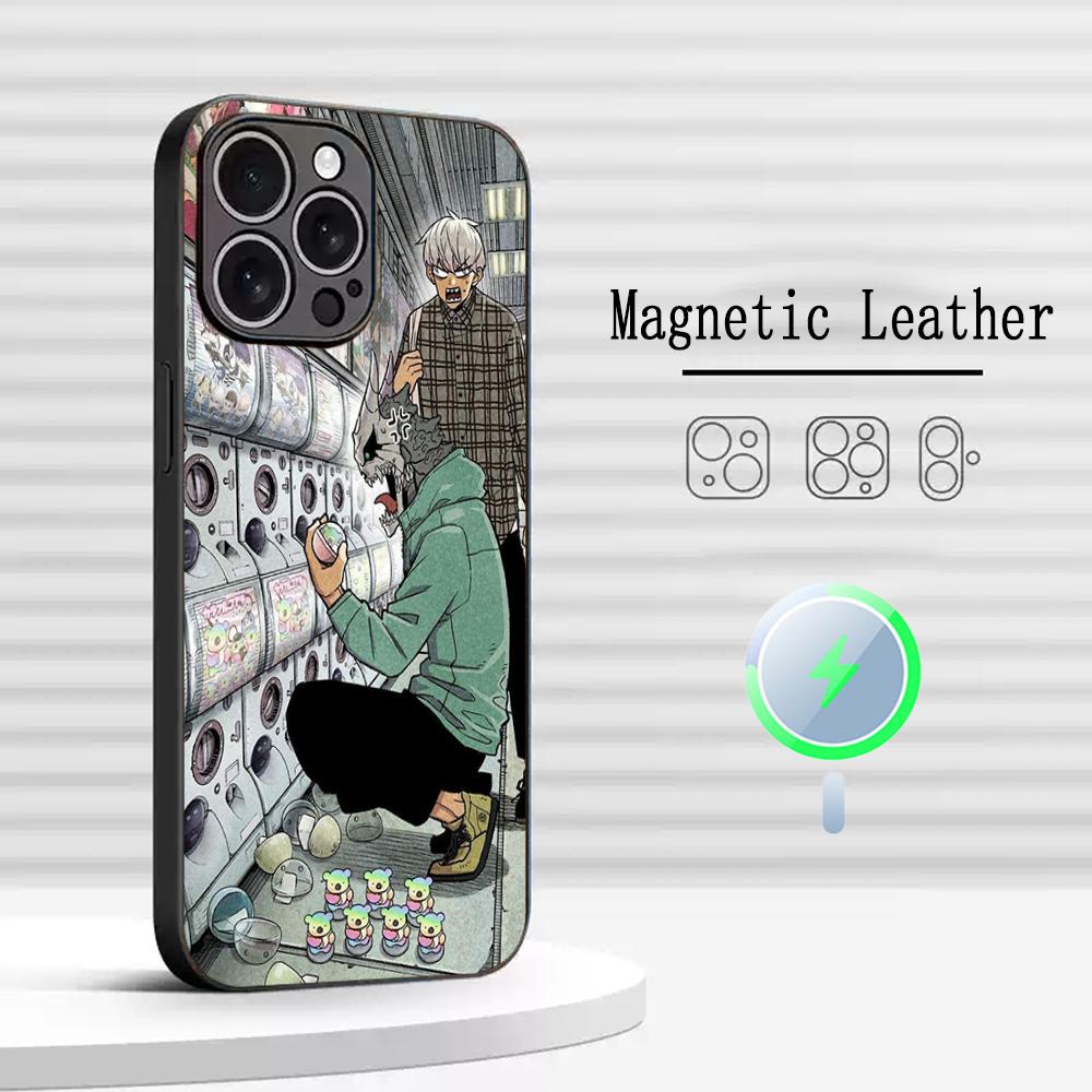 Kaiju No 8 Japan Hot Anime Phone Case For iPhone 16 15 14 13 12 11 Plus Pro Max  High-end Luxury Magsafe Sheepskin