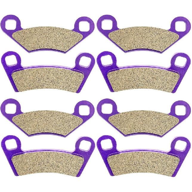 OCPTY Front and Rear Brake Pads Fit for Polaris RZR 800 2008-2014, for Polaris RZR S 800 2009 2010 2011 2012 2013 2014