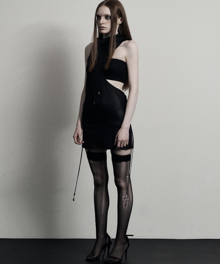 Piache Cut Out Dress_Black