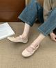 French Silver Casual Style Square Head Single Shoes Fairy Shoes 2025 New Spring Skirt Fashion Mary Jane Shoes