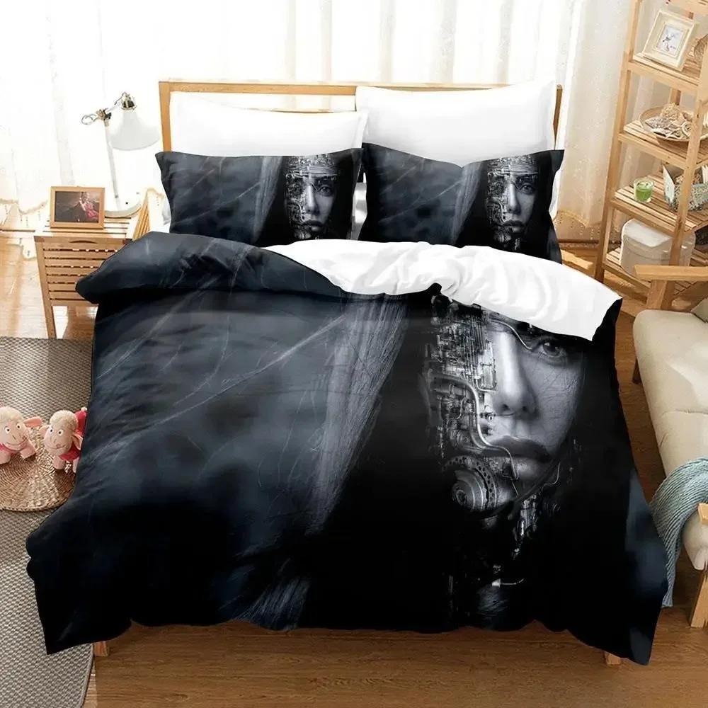 New Anime Robot Bedding Set Single Twin Full Queen King Size Bed Set Adult Kid Bedroom Duvet Cover Sets 3D Print Bed Sheet Set