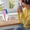 Portable Folding Cell Phone Holder Tablet Desk Stand Holder Mobile Phone Bracket Adjustable Phone Stand for Home Office