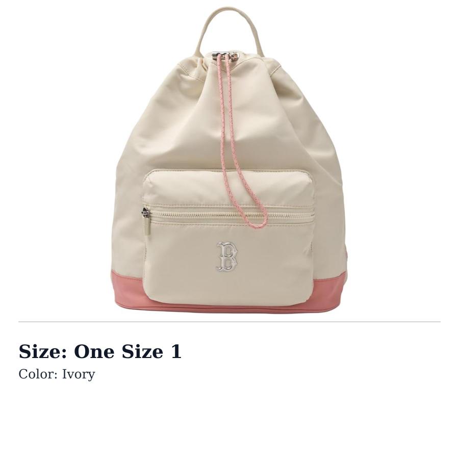 MLB Nylon Backpack Regular Womens Ivory 3ABKM064N-43CRD One Size 1