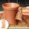A60Z14 Pieces Pottery Trimming Tools Pottery Clay Foot Shaper Tools Texture Wooden Profile Rib Bundle Foot Shapermay