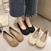 Fashion Casual Woman Shoe Tennis Female Soft Round Toe Knitting Flats Ladies' Footwear Slip-on Breathable Comfortable Dress Slip On Rubb