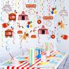 30Pcs Bright Hanging Decorations Circus Themed Party Ornament Sustainable Paper Crafts For Birthday Wedding Celebration