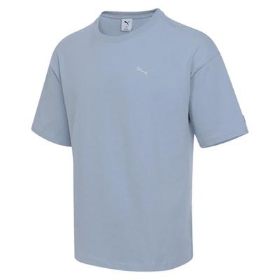 Logo Sports Casual Short Sleeve T-Shirt Unisex Tops Dark-Blue 632979-67