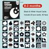 Baby Visual Stimulation Cards Montessori High Contrast Shiny Card Infant Present For Kids Cognition Plaything For Kids