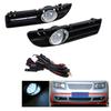 1 Pair LED Foglamp Front Grille Front Bumper Grille Fog Lights for VW Bora Jetta MK4 1999-2007