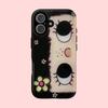 Clmj BIG EYES COMIC GIRL Phone Case for iPhone 17 16e 16 15 14 13 12 11 X XS XR XSMAX 7 8 Air Pro Max Plus Luxury Double-layer