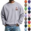 Men's Long Sleeve Neck Sweatshirt Christmas Print Pullover