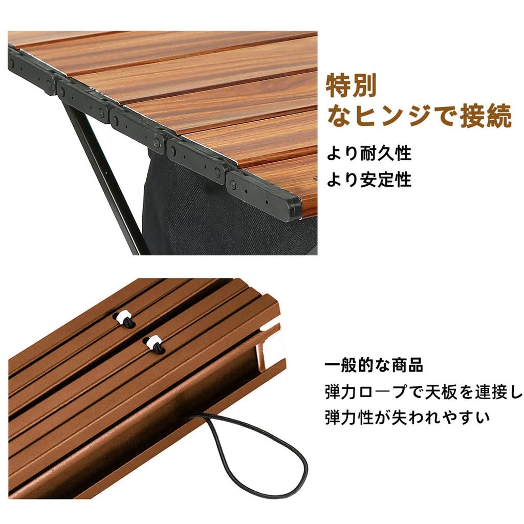 Rock Cloud Camping Table Folding with Mesh 41x35cm Aluminum Roll Table Compact Ultra Light Outdoor Sports Day BBQ Hiking Beach Storage Bag Included