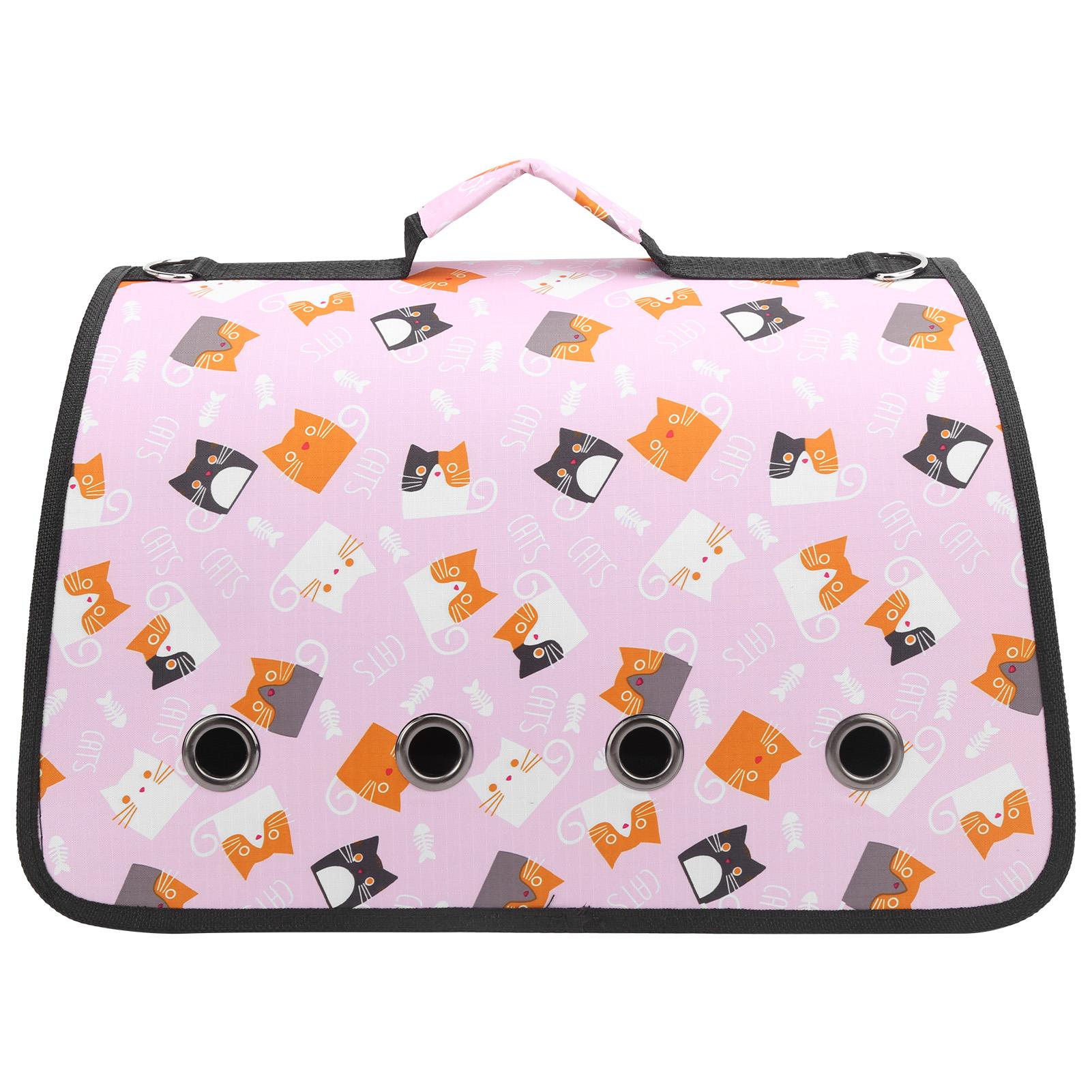 

Outdoor Foldable Small Animal Shoulder Carrying Bag Cat Puppy 8 Hole Carrier Hand Bag Type 1