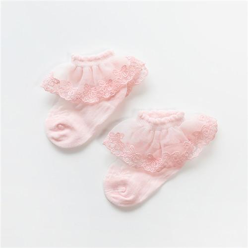 Beautiful Baby Girls Socks Summer Style Newborn Baby Socks for Girls Lace Flower Baby Girls Clothes Accessories Age for 0-5T