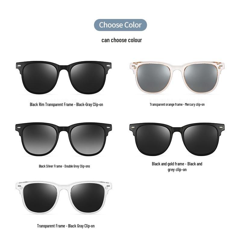 2024 Polarized Clip-On Myopia Sunglasses: Portable Dual-Use Flip-Up Design