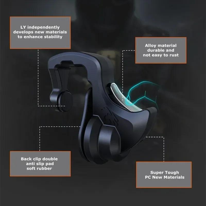 2 Stuks Mobiele Telefoon ABS PUBG Game Trigger L1 R1 Aim Shooting Legering Knopjes voor IPhone IOS Android Universele Gamepad Controller