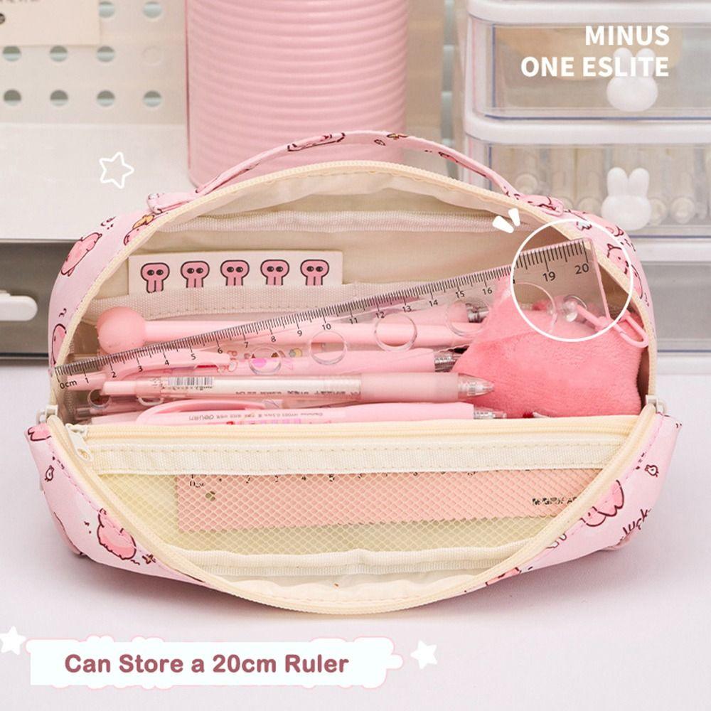 Capybara Pencil Case Six Layers Stationery Pouch Portable Pen Bag  Back To School Gift