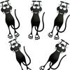 Black Cat Hollowed-out Plastic Bookmark