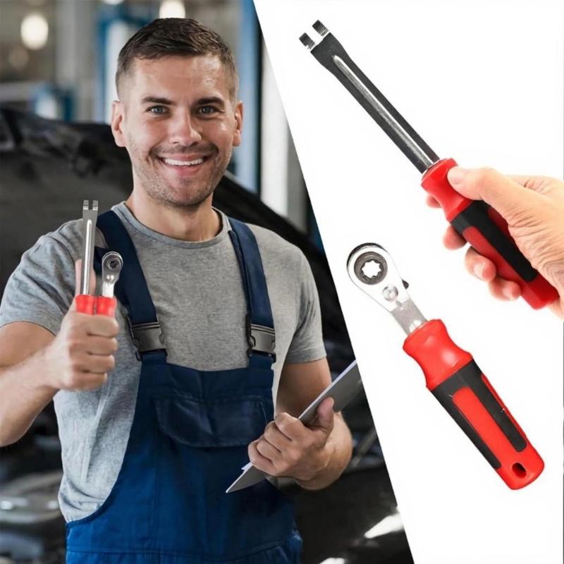 5/16in Double Square Ratcheting Wrench & Fork End Release Tool with Precise Calibration For Accurate Brake Performances
