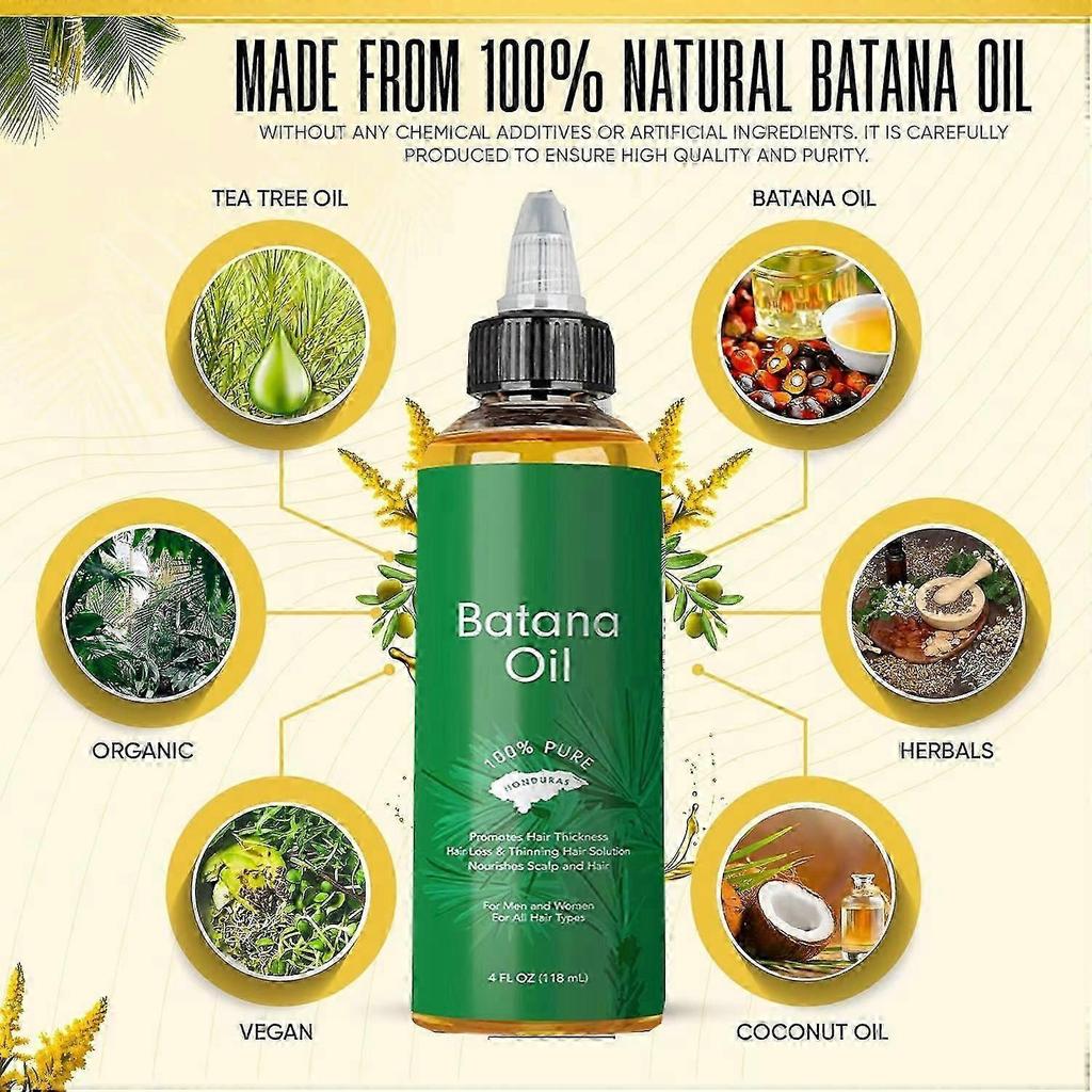 Batana Oil From Honduras Hair Fast Growth Oil Hair Anti Hair Break Hair Regrowth Treatment Nourish Strengthen Prevent Hair Loss
