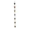 Catena per pluviali in ferro antiruggine con design a fiore, Catena per pioggia fai-da-te per un elegante scarico del tetto e atmosfera da giardino