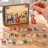 2D Advent Calendar Acrylic Ornament for Christmas Decoration