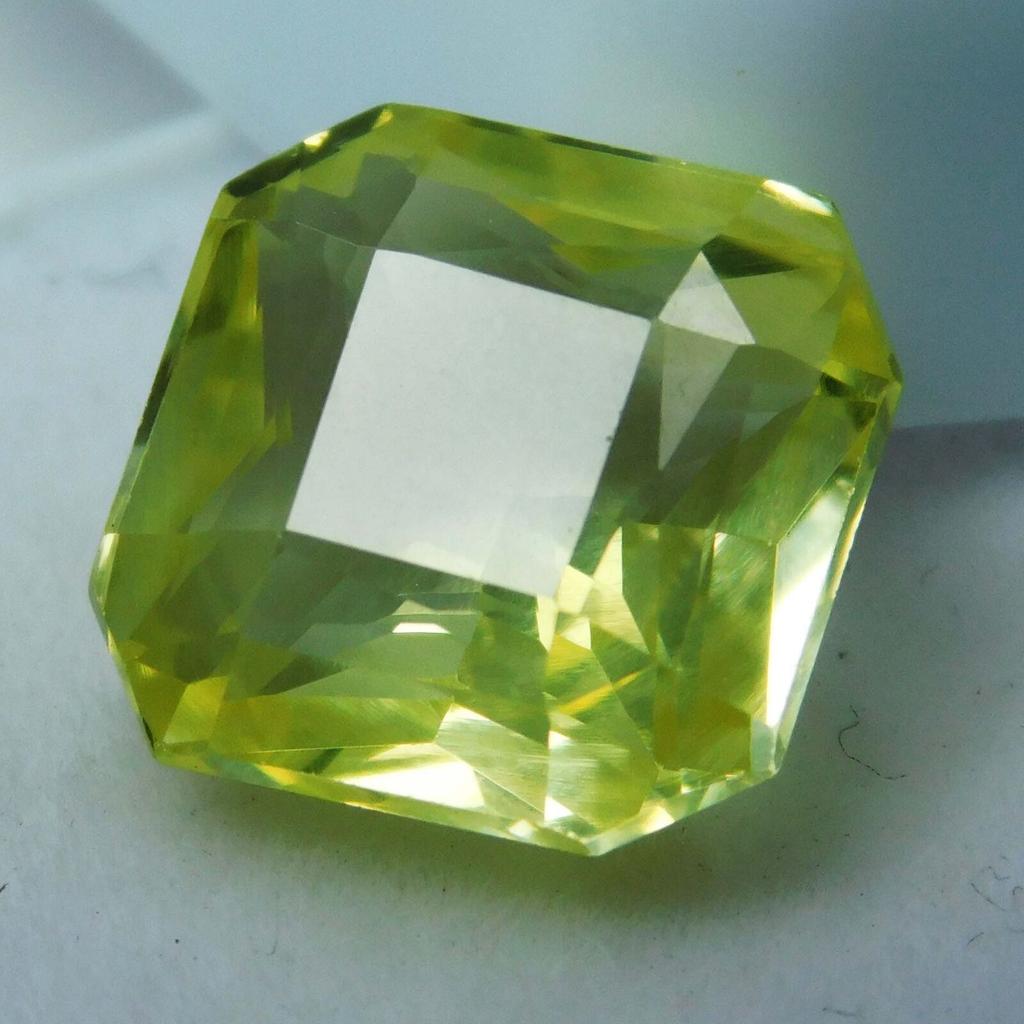 Natural Yellow Sapphire Loose Gemstone 8.10 Ct Square Cut Use for Ring September Birthday Birthstone