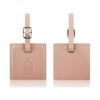 Suitcase Square Label PU Leather Labels School Bag Name Card for Trip Security
