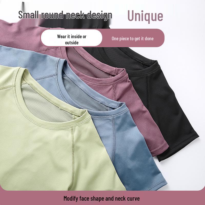 Women's Summer Sports Tops: Loose-Fit Short-Sleeve T-Shirts for Running, Fitness, Pilates, Yoga with Mesh Detailing