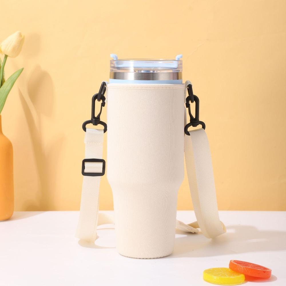 

Прочный чехол для бутылки с водой, портативная сумка для хранения стакана, изолированный держатель для кружки для стакана с ручкой 40 унций 03