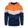 Men's European & American Style Color Block Sweatshirt - Spring/Autumn Casual Sports Top