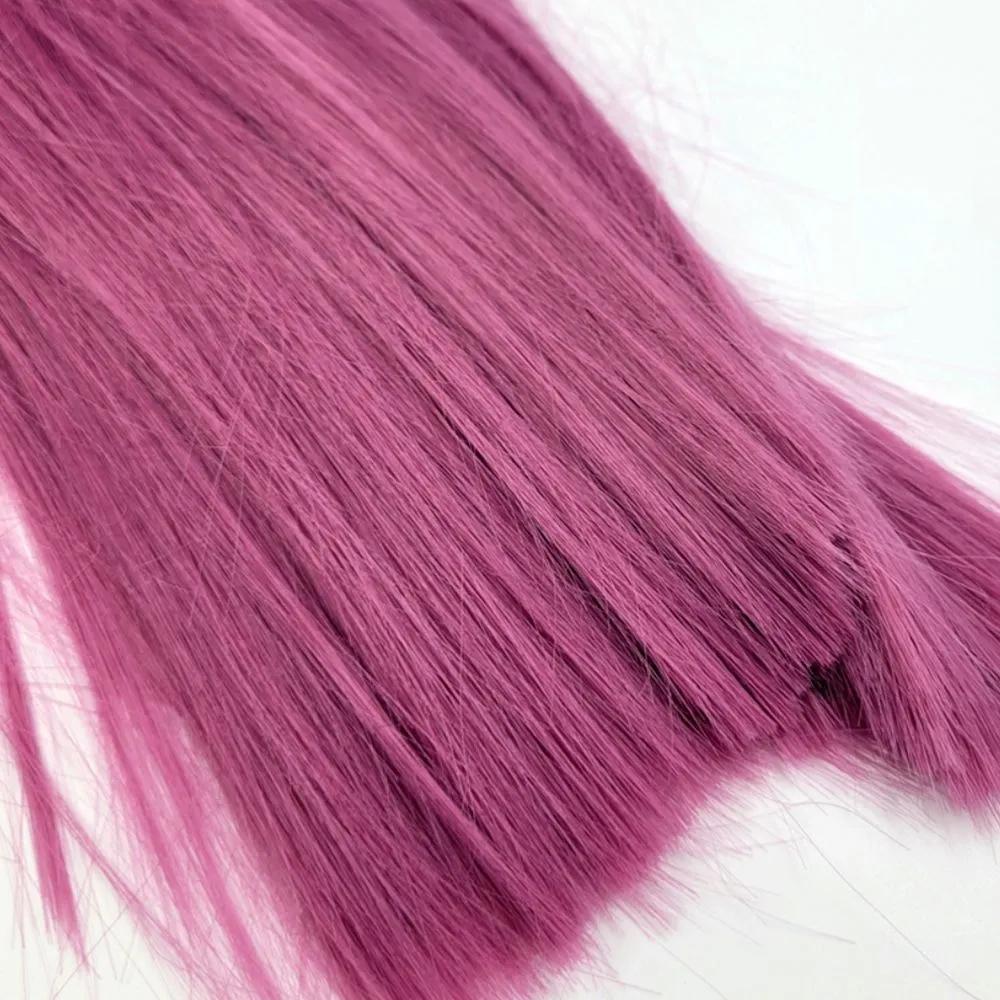 Theater Prop Pink Violet Long Hair Wig Cosplay Makeup Wig