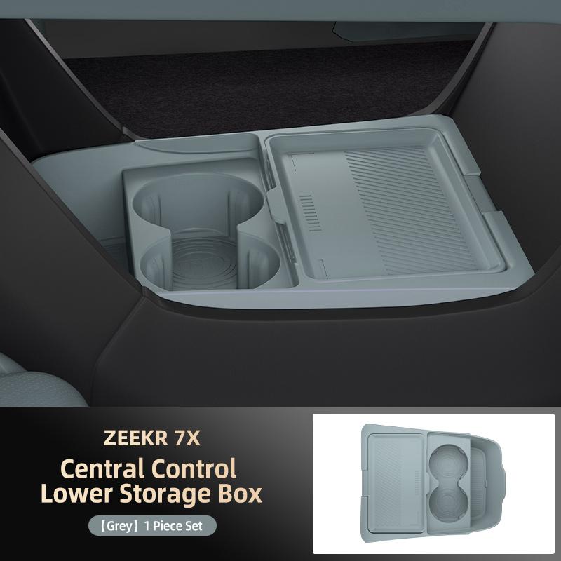Suitable for 26 Models of Zeekr 7x Central Control Lower Storage Box Glasses Storage Box Storage Box Car Supplies Accessories