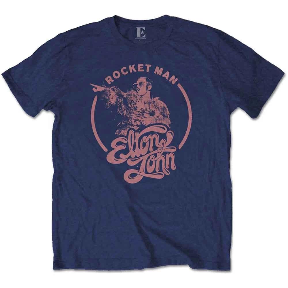 Elton John EJTEE15MN04 T-Shirt, Navy, Large S