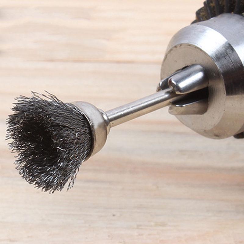 Stainless Steel Cup Wheel Brushes 10pcs Set for Metal Fabrication/Shipyards