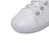 2025 Korean Style Women's White Genuine Leather Flat Casual Shoes