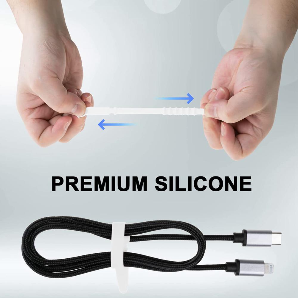 1pcs/lot Silicone Phone Data Cable Winder Earphone Clip Organizer Cable Tie for Mouse Headphone Charger Cord Strap Desk Tidy