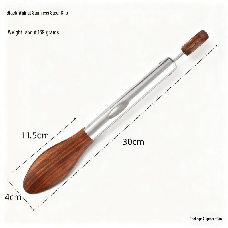 High-Temperature Resistant Stainless Steel Barbecue and Buffet Tongs
