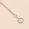 Vintage Inspired Embossed Coin Necklace Sturdy Alloy Chain Dateless Women's Jewelry Versatile Retro Necklace Gift