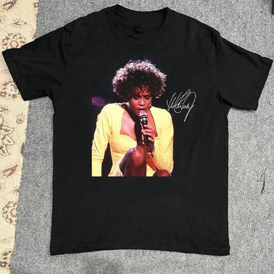 Retro Whitney Houston Signed Classic All Size S To 5XL Shirt