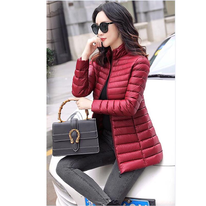

Осень-зима, женская базовая куртка, пальто, женские хлопковые пальто, женские куртки средней длины M вино красного