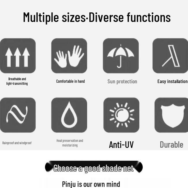 Blackout Heat-Insulating Balcony & Outdoor Sunshade Net