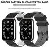 Football Pattern Silicone Strap For Xiaomi Mi Band 7 8 Pro Replacement Smartwatch Wrist Bracelet Correa for Redmi watch 4 Strap