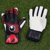 uhlsport Match Soccer GK Keeper Gloves Power Line Super Soft Half Negative 1011308 01 9 Black x Red x White